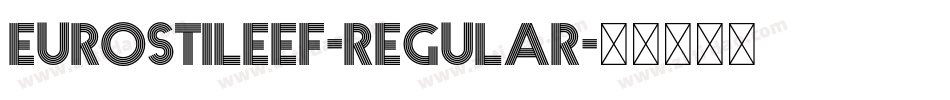 EurostileEF-Regular字体转换