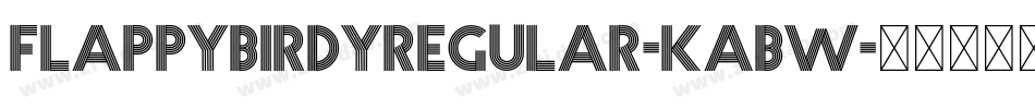 FlappybirdyRegular-KaBW字体转换