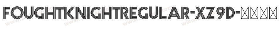 FoughtknightRegular-Xz9d字体转换