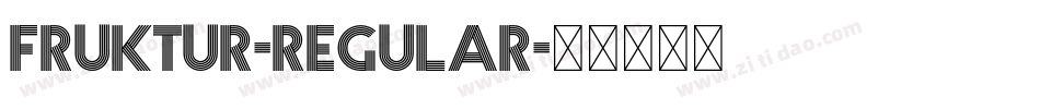 Fruktur-Regular字体转换