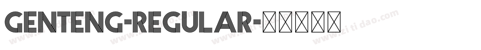 Genteng-Regular字体转换