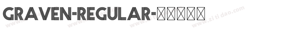 Graven-Regular字体转换
