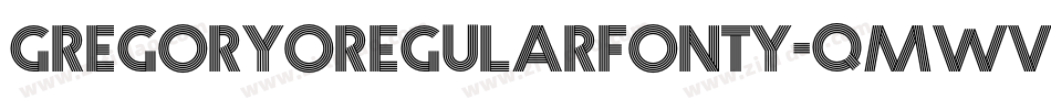 GregoryoRegularFonty-qMWV字体转换