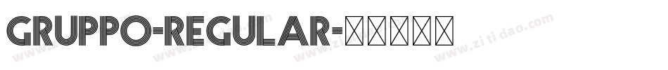 Gruppo-Regular字体转换