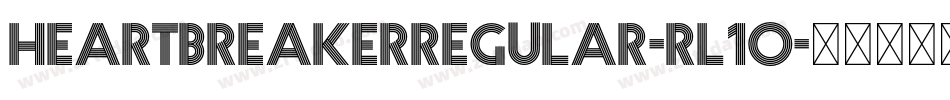 HeartbreakerRegular-Rl1o字体转换
