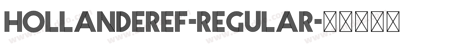 HollanderEF-Regular字体转换
