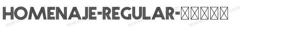 Homenaje-Regular字体转换