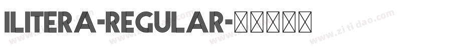 Ilitera-Regular字体转换