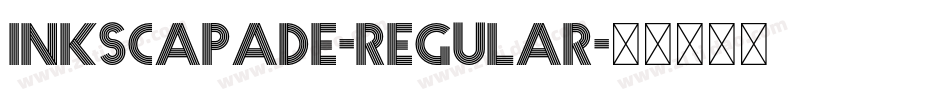 Inkscapade-Regular字体转换
