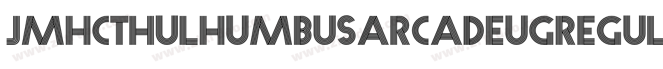 JmhcthulhumbusarcadeugRegular-JleB字体转换