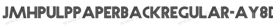 JmhpulppaperbackRegular-Ay8D字体转换