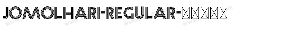 Jomolhari-Regular字体转换