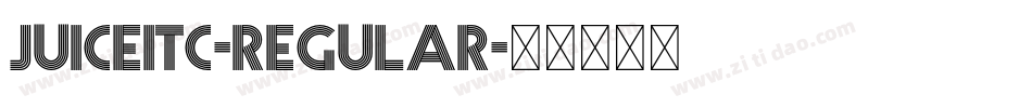 JuiceITC-Regular字体转换