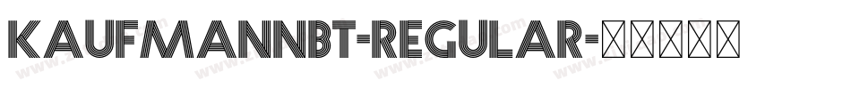 KaufmannBT-Regular字体转换
