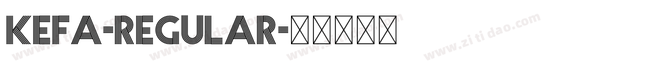 Kefa-Regular字体转换