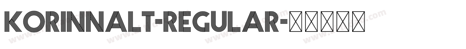 KorinnaLT-Regular字体转换