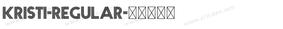 Kristi-Regular字体转换