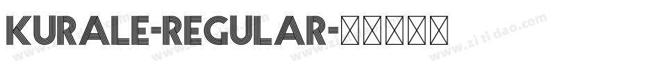 Kurale-Regular字体转换