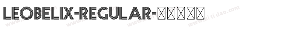 Leobelix-Regular字体转换