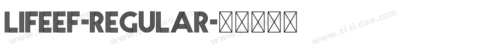 LifeEF-Regular字体转换