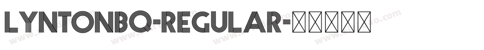LyntonBQ-Regular字体转换