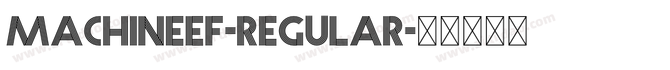 MachineEF-Regular字体转换