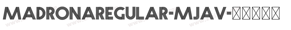 MadronaRegular-Mjav字体转换