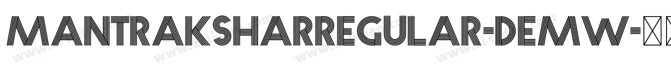 MantraksharRegular-DemW字体转换