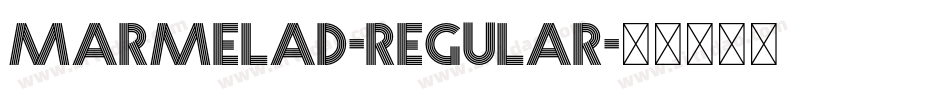 Marmelad-Regular字体转换