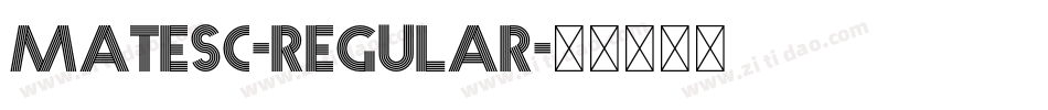 MateSC-Regular字体转换