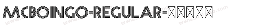 Mcboingo-Regular字体转换