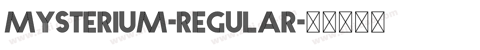 Mysterium-Regular字体转换