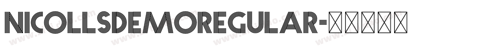 NICOLLSDEMORegular字体转换