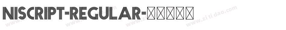 NISCRIPT-Regular字体转换 NISCRIPT-Regular字体转换
