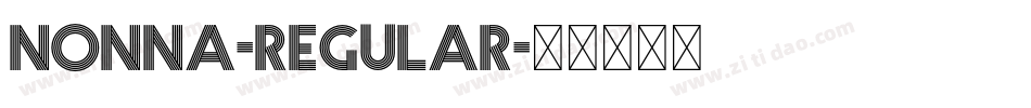 Nonna-Regular字体转换