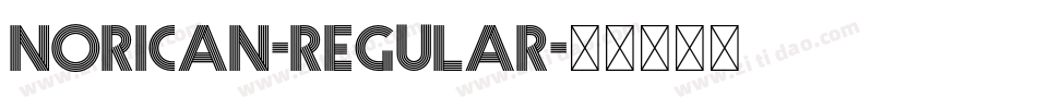Norican-Regular字体转换