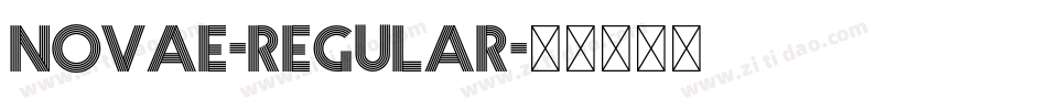 Novae-Regular字体转换