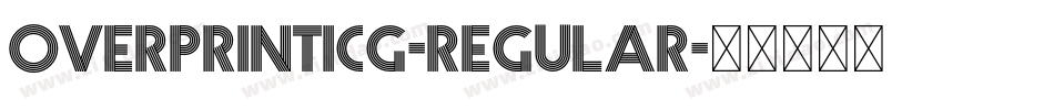 OverprintICG-Regular字体转换
