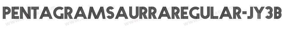 PentagramsAurraRegular-Jy3B字体转换