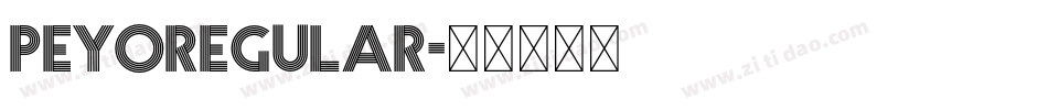 PeyoRegular字体转换