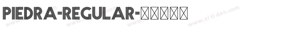 Piedra-Regular字体转换