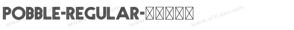 Pobble-Regular字体转换