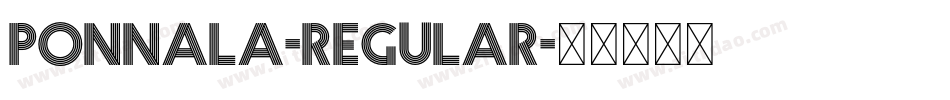 Ponnala-Regular字体转换
