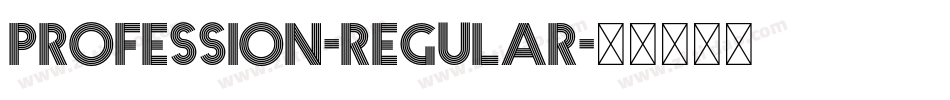 Profession-Regular字体转换
