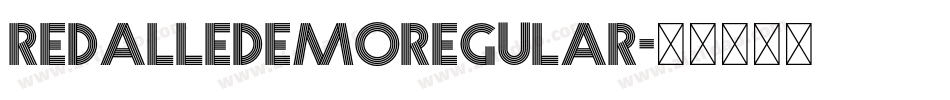 RedalleDEMORegular字体转换