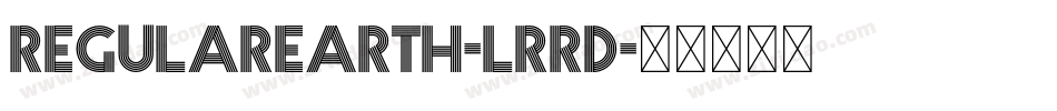 RegularEarth-lrrD字体转换