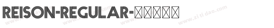 Reison-Regular字体转换