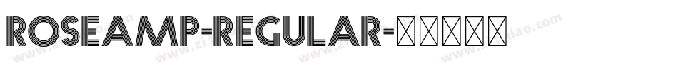Roseamp-Regular字体转换