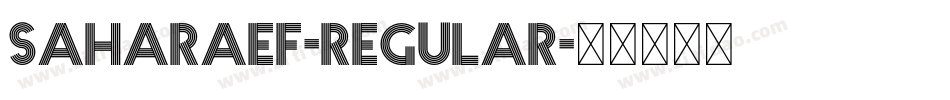 SaharaEF-Regular字体转换