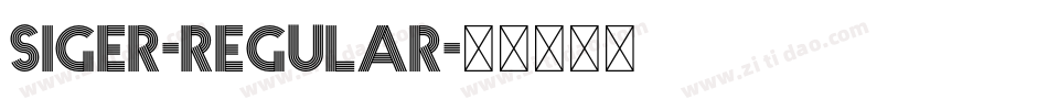 Siger-Regular字体转换